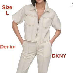 DKNY Cream Denim Jacket only